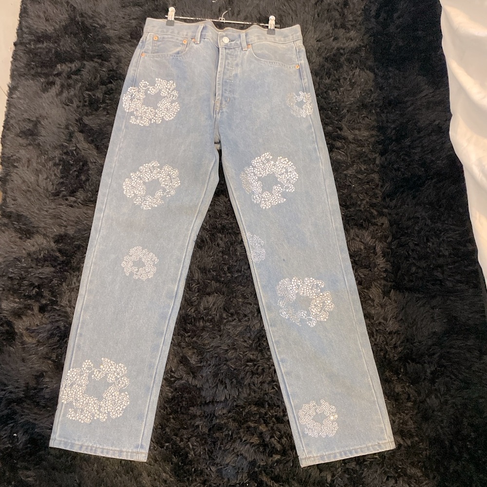 denim tear jeans, brand new